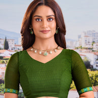 green saree
