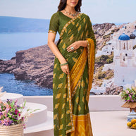 Lightweight chiffon saree daily wear