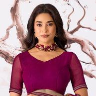 floral saree
