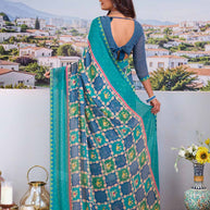 Shop blue saree online