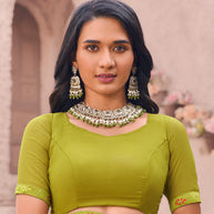 green saree
