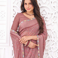 lightweight summer saree look