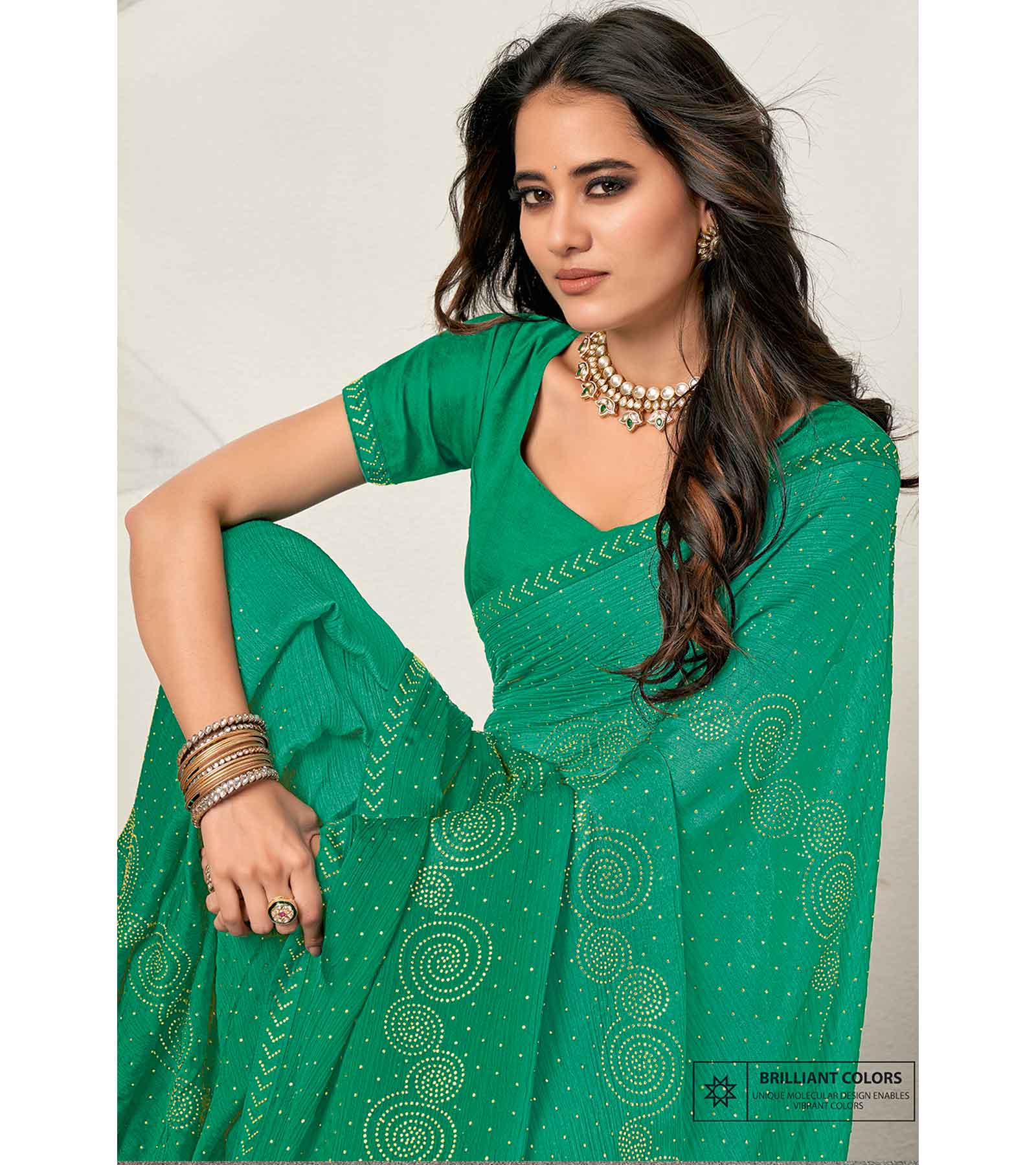 Laxmipati Barbie K-236 Satin Silk,Padding Green Saree