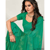 Laxmipati Barbie K-236 Satin Silk,Padding Green Saree