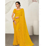 Laxmipati Barbie K-240 Satin silk,padding Mustard Saree