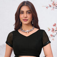 grey colour saree