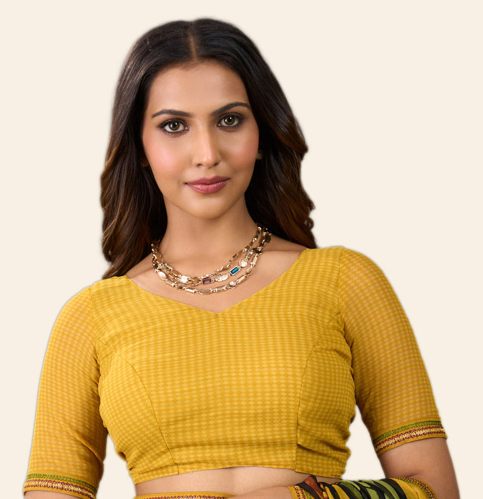 Laxmipati Rudramala Green Georgette Geometric Printed Saree