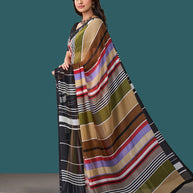 Laxmipati Rudramala Multicolor Georgette Geometric Printed Saree