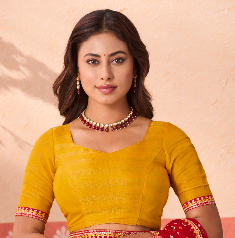 red colour saree