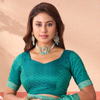 blue colour saree