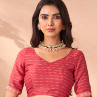 orange chiffon saree