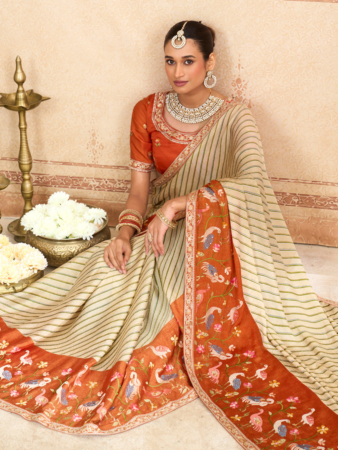 yellow colour saree