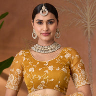 yellow colour saree