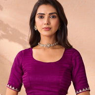 purple designer saree