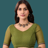 Laxmipati Rudramala Purple Georgette Floral Printed Saree