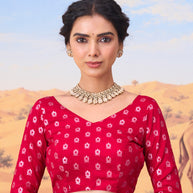 pink georgette saree