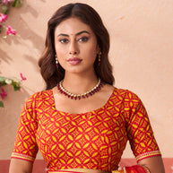 yellow chiffon saree