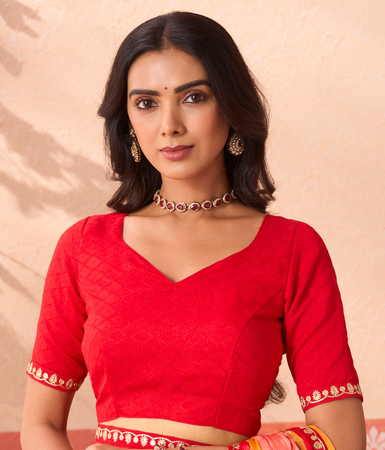 pink colour saree