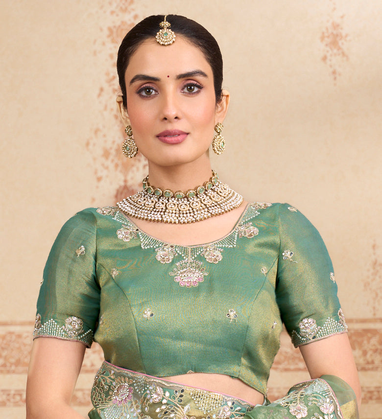 laxmipati green saree