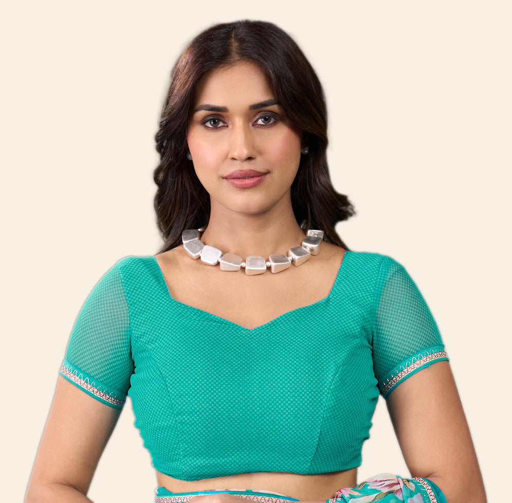 Laxmipati Rudramala Blue Georgette Floral Printed Saree