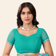 Laxmipati Rudramala Blue Georgette Floral Printed Saree