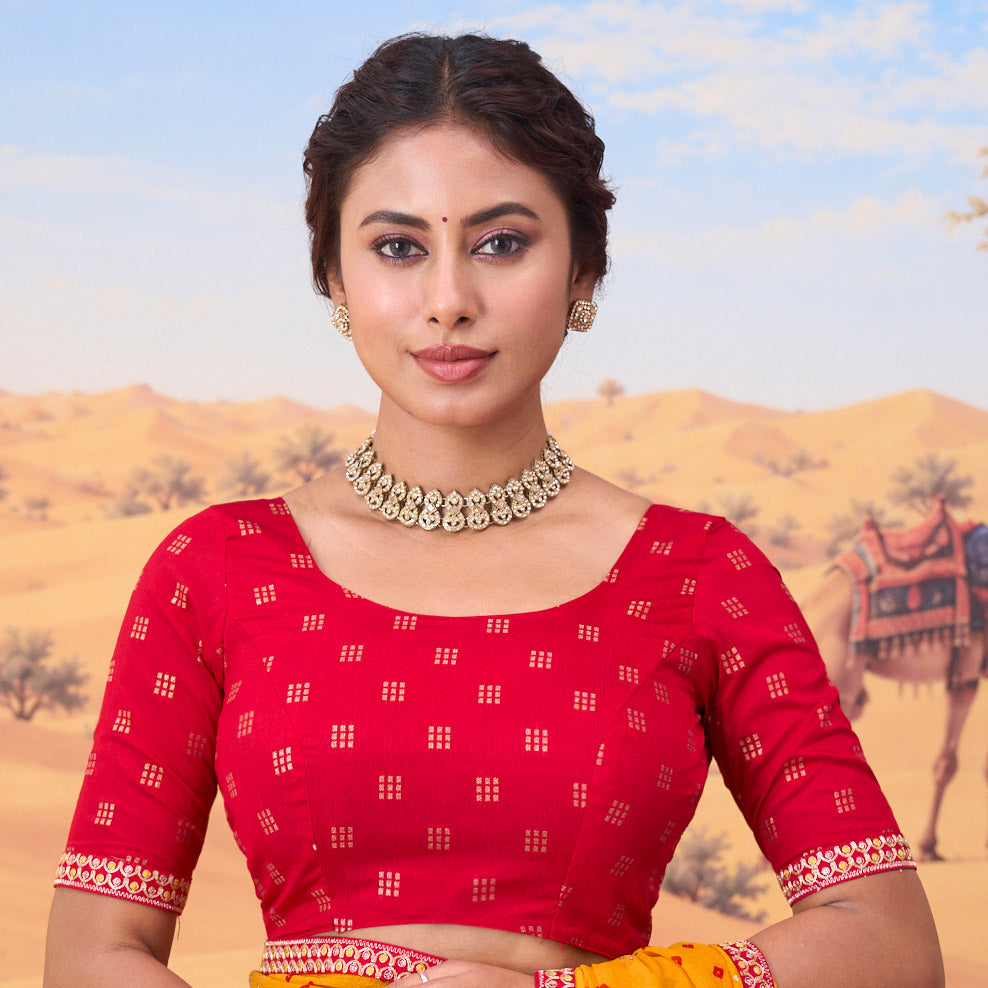 orange colour saree
