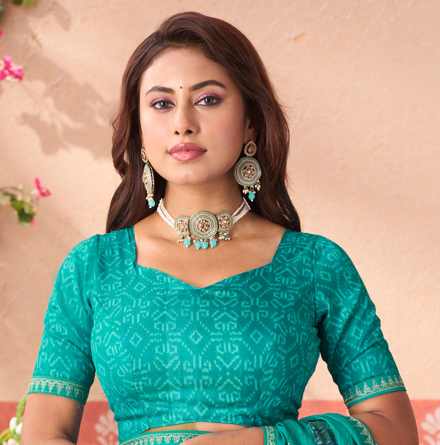 blue colour saree