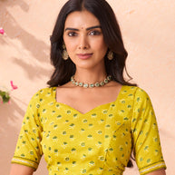green chiffon saree