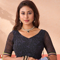 grey colour saree