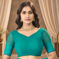 blue colour saree