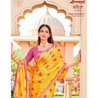 Laxmipati Bandhej 7826 Nerpakhi Chiffon Multicolor Saree