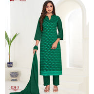 Laxmipati Namrata  Muslin Base Pine Straight Cut Kurti With Pant & Dupatta