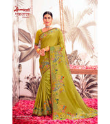 Laxmipati S-1359 Parrot Green Sarees