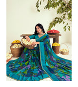 Laxmipati  C/C Georgette Multicolor  Saree