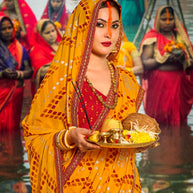 Laxmipati Chiffon Gold Saree