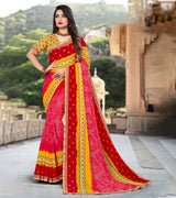 Laxmipati Chiffon Multicolor Saree