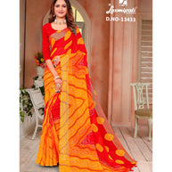 Laxmipati 13433 Chiffon Multicolor Saree