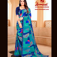 Laxmipati 13456 Bahurani Georgette Multicolor Saree