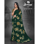 Laxmipati 13567-H Georgette Bottle Green Sarees