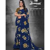 Laxmipati 13567-J Georgette Navy Blue Sarees