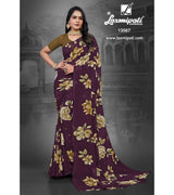 Laxmipati 13567-G Georgette Maroon Sarees