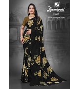 Laxmipati 13567-L Georgette Black Sarees