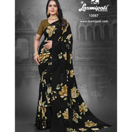 Laxmipati 13567-L Georgette Black Sarees