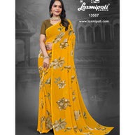 Laxmipati 13567-A Georgette Turmeric Yellow Sarees