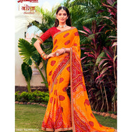 Laxmipati Bandhej 7835 Nerpakhi Chiffon Multicolor Saree