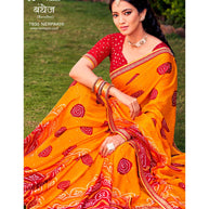 Laxmipati Bandhej 7835 Nerpakhi Chiffon Multicolor Saree