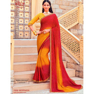 Laxmipati Bandhej 7836 Nerpakhi Chiffon Multicolor Saree