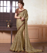 Laxmipati Chiffon Brown Sarees