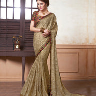 Laxmipati Chiffon Brown Sarees