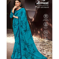 Laxmipati 6397 Anumani Georgette Blue Saree